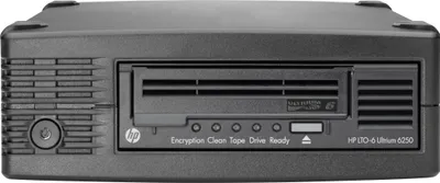 Produktbild von HPE StoreEver LTO-6 Ultrium 6250, Speicherlaufwerk, Bandkartusche, Serial Attached SCSI (SAS), 2.5:1, LTO, 1U