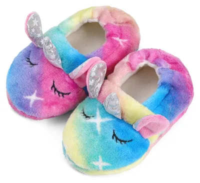 Productafbeelding van Pantoffels kinderen - Warm pluche - Antislip - Cartoon