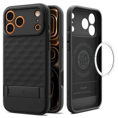 Obrázok produktu pre Spigen Parallax S (MagFit), Ochranný obal, Apple, iPhone 17 Pro, 16 cm (6.3"), Čierna