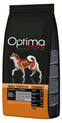 Produktbild von Optimanova Adult "Sensitive" Lachs & Kartoffel / Hund 12 kg