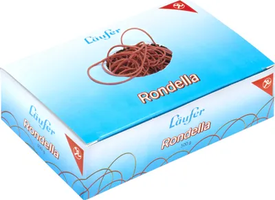 Immagine prodotto di Runner50542 Anelli in gomma RONDELLA in scatola, rosso, 65 mm, 500 g