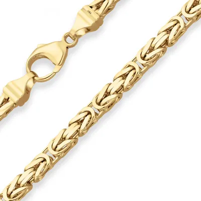 Produktbild von 4mm Armband Königskette Goldarmband Armschmuck aus 333 Gold Gelbgold 21cm