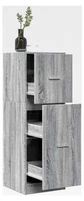 Produktbild von Apothekerschrank Grau Sonoma 40 x 41 x 118 cm aus Holzwerkstoff