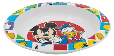 Obrázek produktu pro STOR Original Disney Mickey Deep Talate z tvrdého plastu pro děti, vhodný do mikrovlnné trouby, omyvatelný a opakovaně použitelný.