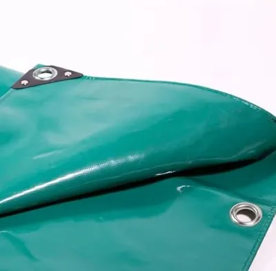 Produktbild von Grüne PVC-Abdeckplane 650 g/m² 2,5 x 4,5 m Dicke LKW Plane wasserdicht mit Ösen