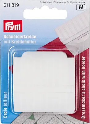 Obrázok produktu pre Držiak na krajčírsku kriedu + krajčírska krieda biela 1 ks