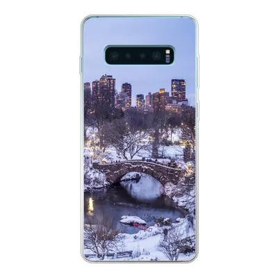 Produktbild von MuchoWow® Handyhülle Schutzhülle Hülle für Samsung Galaxy S10 Lite New York - Central Park - Winter Silikon Softcase Handy Hülle - Schutz