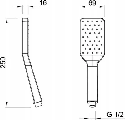 Obrázek produktu pro Sprchová Hlavice Marta 1 Rychlost