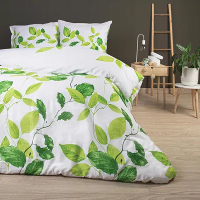 Produktbild von Darymex SATYNLOVE 1516-1 Baumwollsatin-Bettwäsche Grün 220x200
