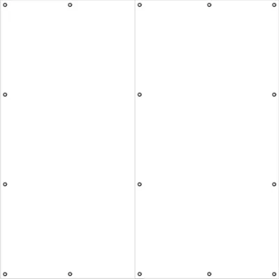 Produktbild von Wallario Outdoor-Poster für Garten oder Balkon, Motiv Weiß, in ca. 180 x 180 cm