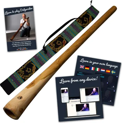 Immagine prodotto di Set iniziale di didgeridoo 130 cm - Incluso corso online per principianti