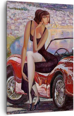 Produktbild von Bild auf Leinwand - Leinwandbild - Einteilig - frau modern - 80x120cm - Wand Bild - Wanddeko - Wandbilder - Leinwanddruck - Kunstdruck - Wanddekoration - Leinwand bilder - Wandbild - PA80x120-3468