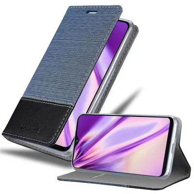 Immagine prodotto di Cadorabo Custodia per Samsung Galaxy A10e / A20e Custodia protettiva in blu Custodia per cellulare Custodia a libro Cover