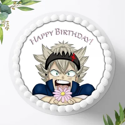 Produktbild von Für die Geburtstags Torte ein Tortenaufleger, Zuckerbild mit dem Motiv: Anime Manga, Essbares Foto für Torten, Fondant, Ø 20cm, 0321c