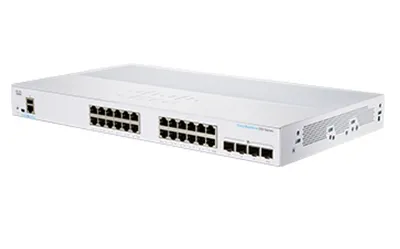 Produktbild von Cisco CBS350-24T-4G-EU Managed L2/L3 Gigabit Ethernet (10/100/1000) Netzwerk-Switch Silber