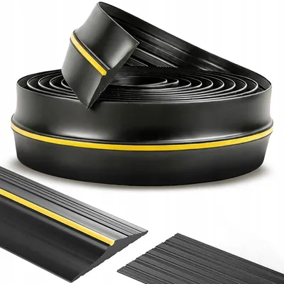 Image de Joint de seuil renforcé pour portes de garage Heckermann, longueur 3 mètres, dimensions 80 x 18 mm