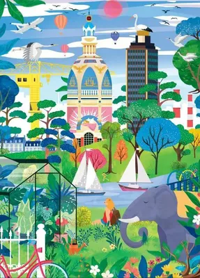 Image de Pieces & Peace Puzzle Fantastic Nantes - 1500 Teile Puzzlespiel