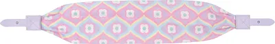 A product strap with a pastel floral pattern against a white background.