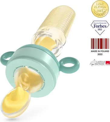 Obrázek produktu pro NENO Dudlík silikonový ke krmení se lžičkou Gusto 2 v 1
