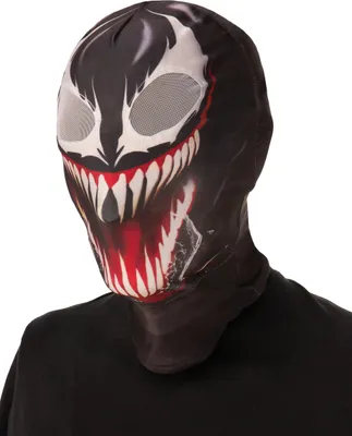 Produktbild von Offizielle Venom-Stoffmaske für Erwachsene schwarz-weiß-rot - Einheitsgröße