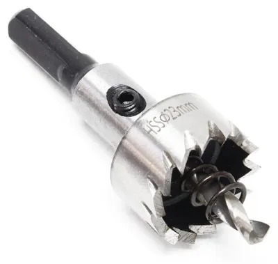 Produktbild von Bohrkrone Lochsäge Lochbohrer Kronenbohrer Dosenbohrer HSS 6542 Stahl Durchmesser 23 mm