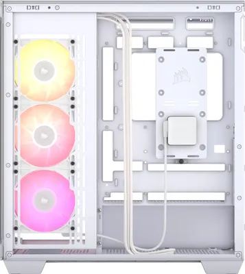 Produktbild von Corsair iCUE LINK 3500X RGB, Midi Tower, PC, Weiß, EATX, Stahl, Gehärtetes Glas, Gaming