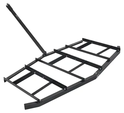 Produktbild von VEVOR Zieharrow, 4 ft Schwerlast-Zieh-Harrow mit verstellbaren Stangen & 72 Zoll Kette, Auffahrtsgrader Landschaftsrechen für ATV, UTV, Traktor, Mäher Zieh-Hinterhof Rasenebnungswerkzeug, 84 Zoll