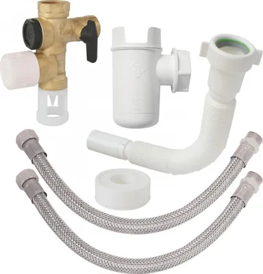 Produktbild von Messing-Sicherheitsgruppensatz für Warmwasserbereiter