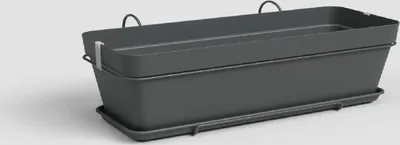 Obrázek produktu pro Artevasi Capri Plant Box Balcony Kit, Antracit, 14 l, 285 mm, 502 mm, 207 mm, 6 kusů