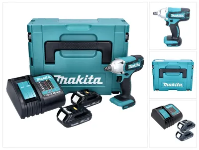 Image de Makita DTW 190 SYJ clé à chocs sans fil 18 V 1/2'' 190 Nm + 2x batterie 1,3 Ah + chargeur + Makpac