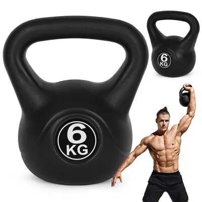 Obrázek produktu pro Kettlebell kettle 6 kg na cvičení činka koule závaží zátěž hmotnost fitness MOVEPRO