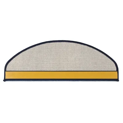 Produktbild von Stufenmatten London Dunkelblau 84 23,5 x 65 cm Halbrund