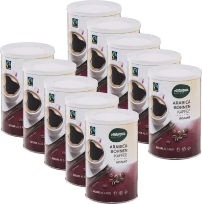 Produktbild von NATURATA Arabica Bohnenkaffee, instant, 10x 100g