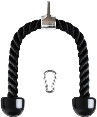 Immagine prodotto di Ibenzoa® Corda per tricipiti in nylon con impugnature antiscivolo per un allenamento di forza efficace