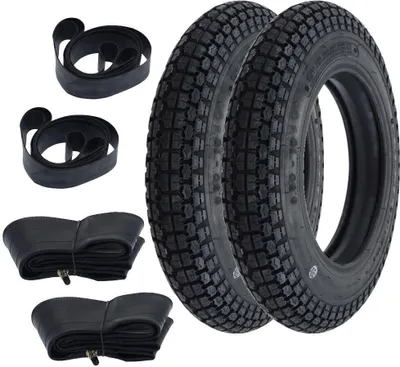 Produktbild von 2x Reifen Kenda K303A 3.50-10 (3,50 x 10) 51J TT + Schlauch + Felgenband