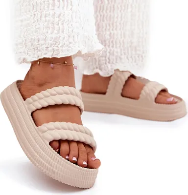 Produktbild von Schaum Leichte Damen Sandalen Auf Plattform S.Barski ZK51-001 Beige 38