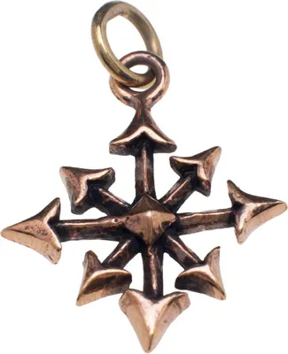 Produktbild von Chaosstern Schmuck Anhänger Bronze
