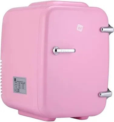 Zdjęcie produktu dla Mini Lodówka Przenośna Różowa 12 V-220 V 4 Litry Chłodzi I Grzeje Lodówka
