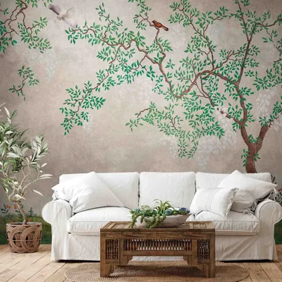 Produktbild von A.S. Creation Livingwalls Fototapete The Wall 382331 Eine Rolle Ein Motiv 3.71 x 2.80 m Vögel Grün