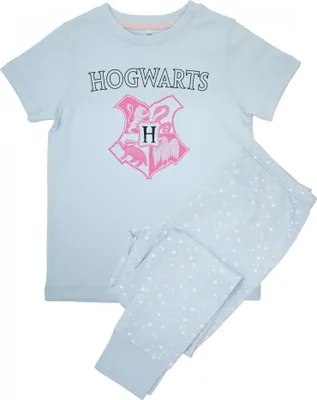 Image de Harry Potter - Pyjama avec pantalon long pour fille manches courtes BI54124 (104) (Bleu bébé)