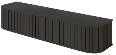 Produktbild von Schminktisch ZYLIO Schwarz 80 cm breit aus laminierter Möbelplatte mit ABS-Kanten