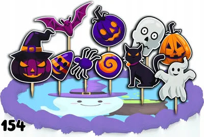 Produktbild von Kuchendekorationsset - HALLOWEEN DYNIA 10 Stk.
