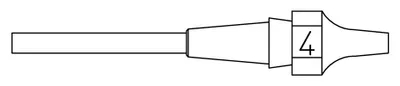 Immagine prodotto di Punta di aspirazione Weller serie XDS, XDS 4/1,2 mm, 2,5 mm T0051325399 (punta per saldatura XDS)