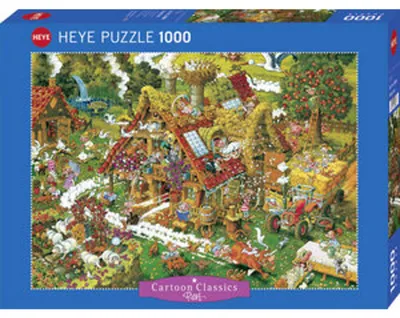 Produktbild von Heye Puzzle Funny Farm, 1000 Teile, 1000 Stück(e), Kunst