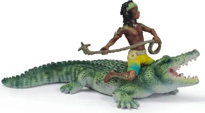 Produktbild von Schleich 70444 Kenjok Krokodil Bayala Indianer Elfe Flusstier Reptil