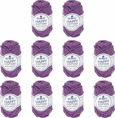 Image de 10 pelotes de DMC Happy Coton – fil doux 100 % coton, n° 392 (couleur 756)