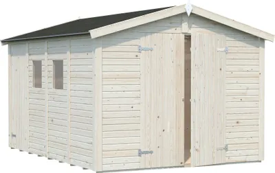 Produktbild von Palmako Gerätehaus Dan 9,9 m² - 16 mm naturbelassen