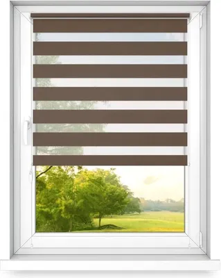 Obrázok produktu pre Time4Blinds, denná a nočná dvojitá roleta mini, orech - ľavá, 50x120cm