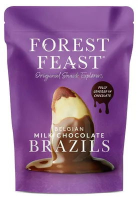 Produktbild von Forest Feast Paranüsse belgische Vollmilch Schokolade 120g Btl. Snacks