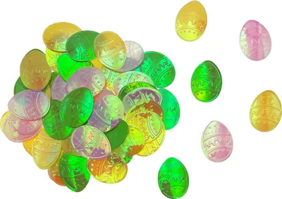 Produktbild von Oblique Unique Osterei Konfetti Streudeko Tisch Deko für Ostern oder zum Basteln - bunt irisierend